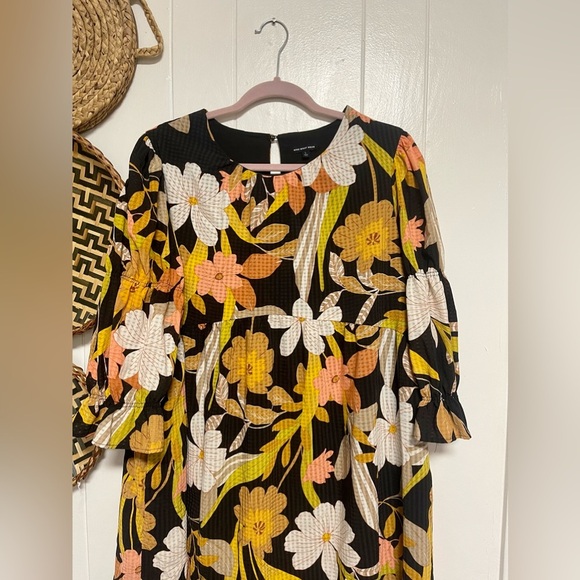 Retro Floral Who What Wear Dress Size Large - Picture 2 of 5
